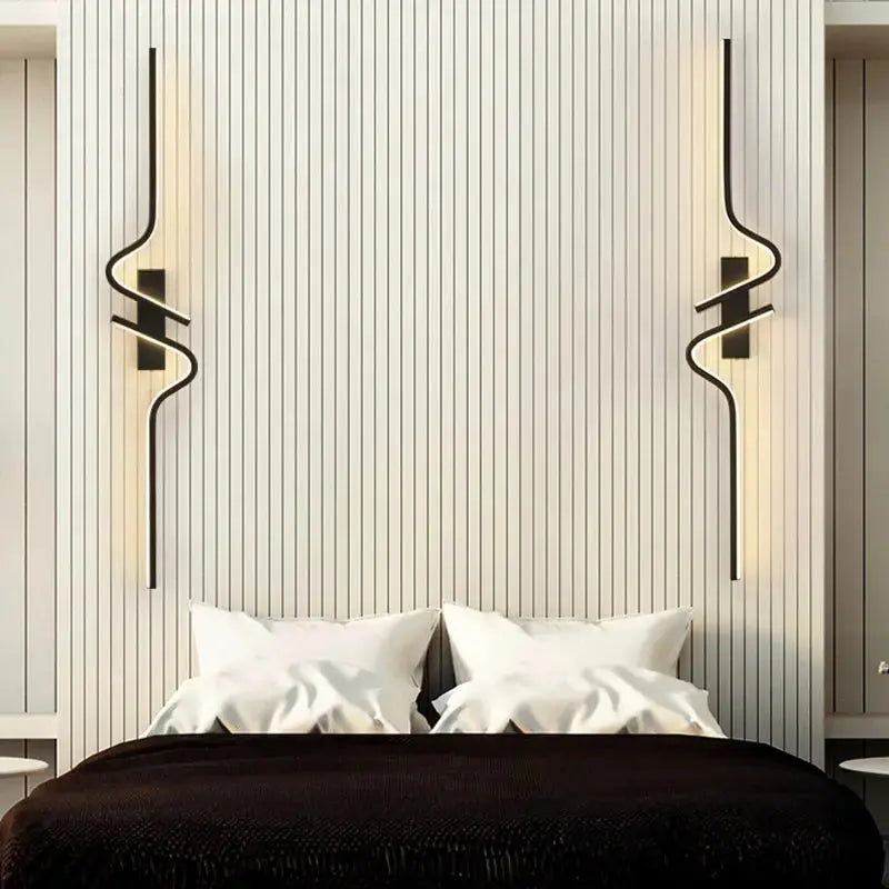 LumiSculpt™ Modern LED Artistic Wall Light – Minimalist Curved Accent Lighting Luminescense