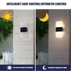 SolaraEdge™ Modern Solar LED Wall Light – IP65 Waterproof Outdoor Acrylic Sconce Luminescense