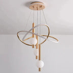 HelixAura™ Modern LED Pendant Chandelier – Sculptural Spiral Ceiling Chandelier Luminescense
