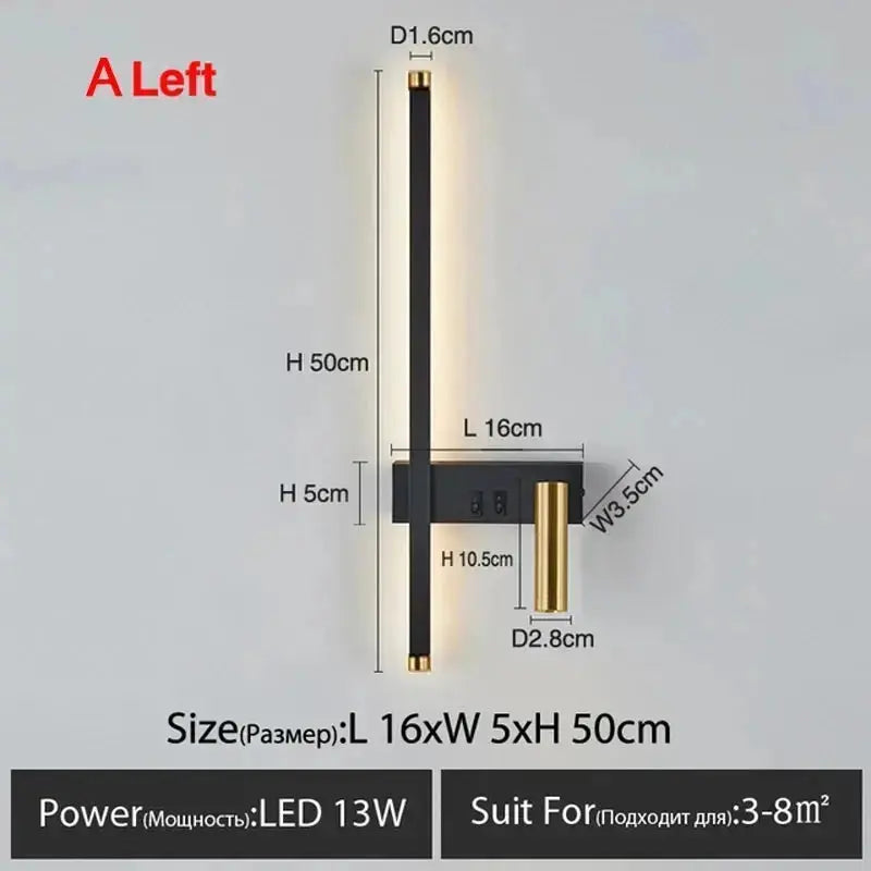 LumiStrata™ Modern Vertical LED Wall Light – Minimalist Accent Light Fixture Luminescense