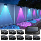 LumaFence™ Solar LED Fence Lights (4-Pack / 6-Pack) – Outdoor RGB Wall & Garden Accent Lighting Luminescense