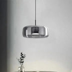 HaloNest™ Hand-Blown Glass Pendant Light – Modern Nordic Ceiling Lamp with Warm LED Glow Luminescense
