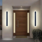 SolarGlow™ Linear Wall Light — Modern Solar-Powered Exterior Accent Lighting Luminescense