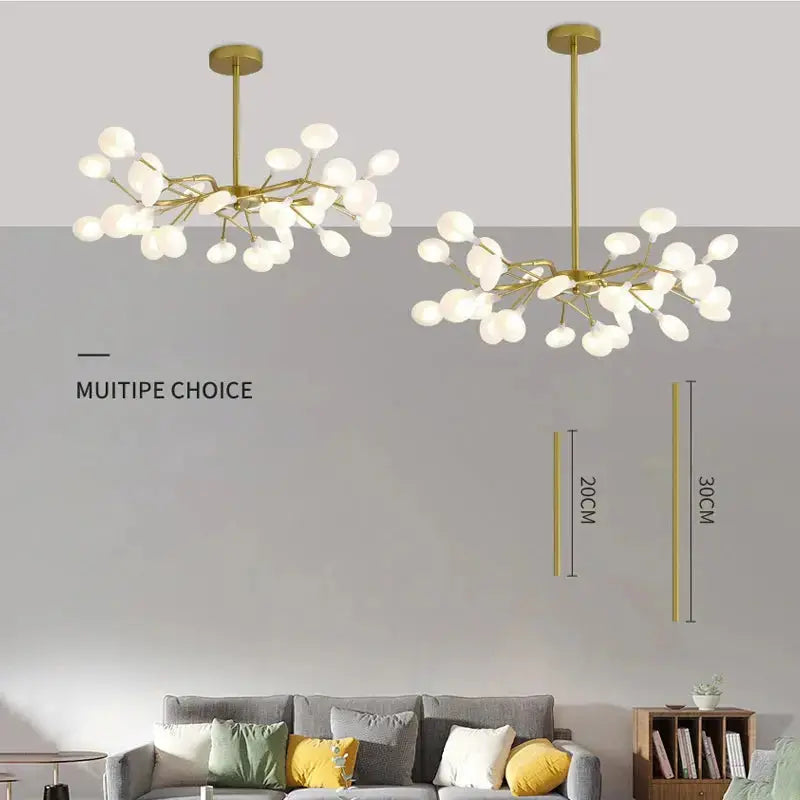 LumiBranch™ Modern Crystal Branch Chandelier – Nordic Artistic LED Ceiling Light Luminescense