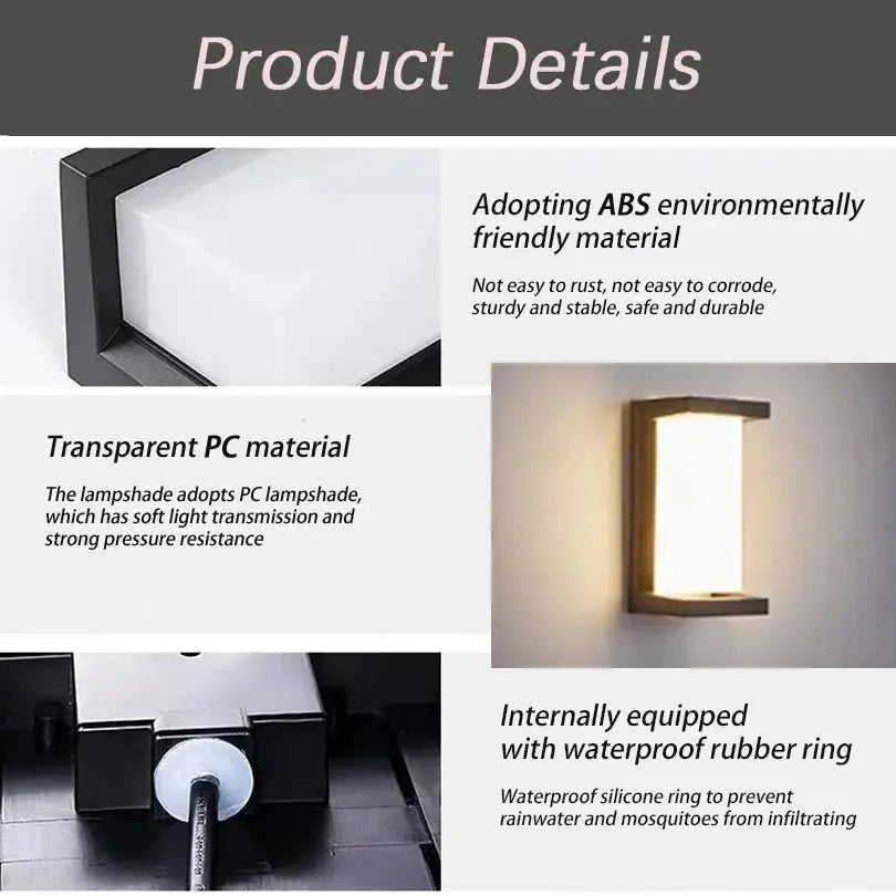 LumaShield™ IP66 Outdoor LED Security Wall Light (16W/30W) Luminescense