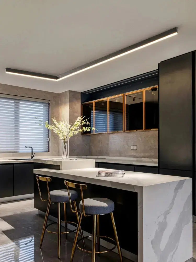 LineaGlow™ Ultra-Slim LED Linear Ceiling Light – Modern Minimalist Aluminum Fixture (30–200cm) Luminescense