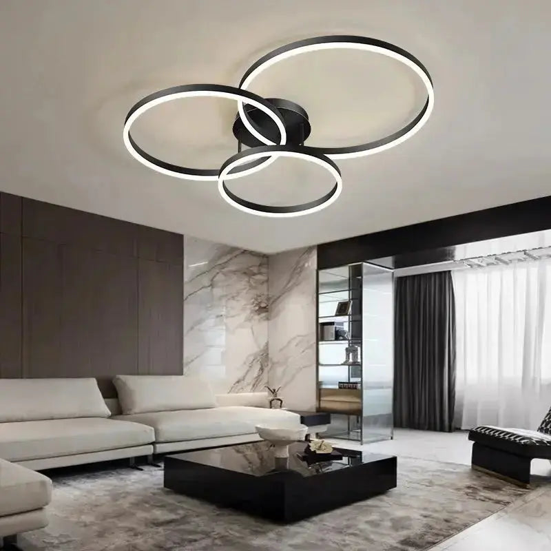 AeroGlow™ Modern Semi-Flush LED Ceiling Light – Minimalist Acrylic Ceiling Fixture Luminescense