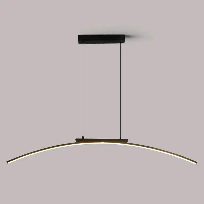 ArcLinea™ Curved Linear LED Pendant Light – Modern Pendant Chandelier Luminescense