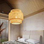 Bambura™ Handwoven Bamboo Pendant Light – Natural Woven Ceiling Pendant Light Luminescense