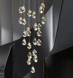 Virello™ Crystal Drop Pendant Light - K-Crystal Linear Chandelier Luminescense