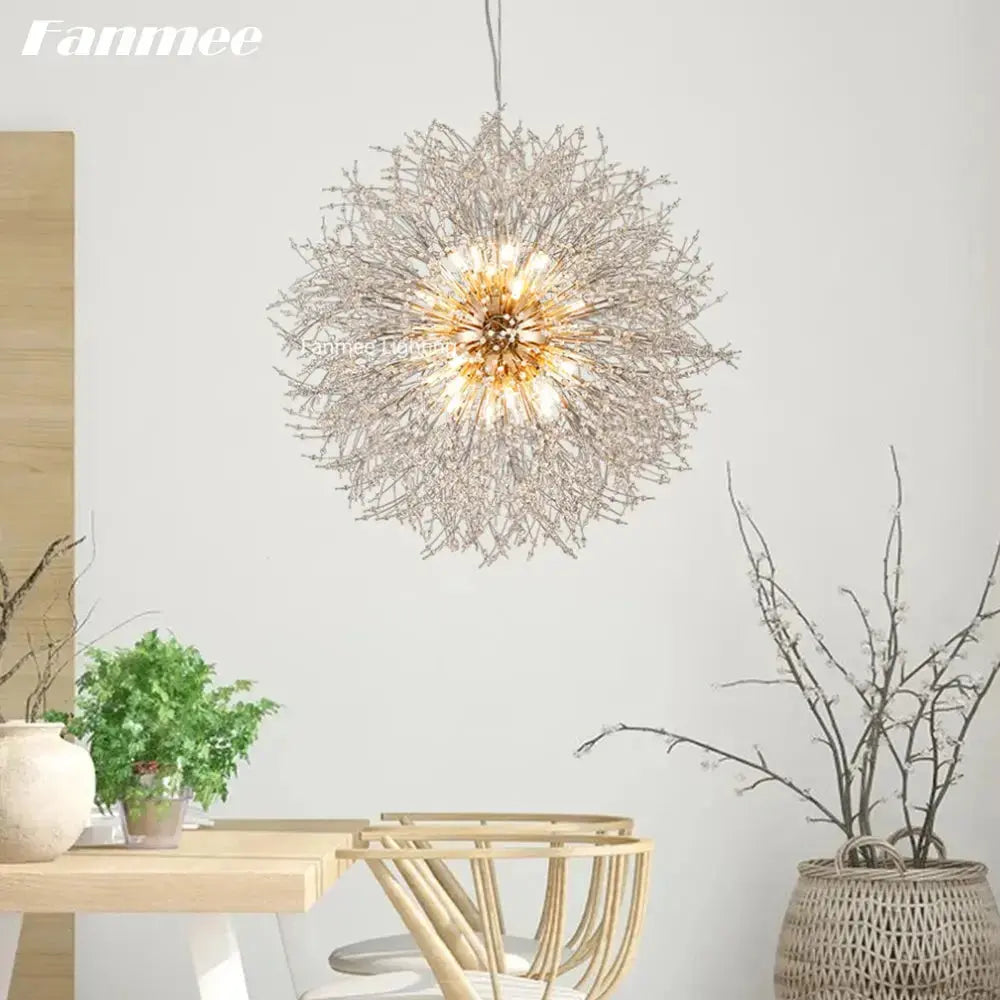 Stellara™ Firework Crystal Chandelier – Modern Luxury LED Pendant Light Luminescense