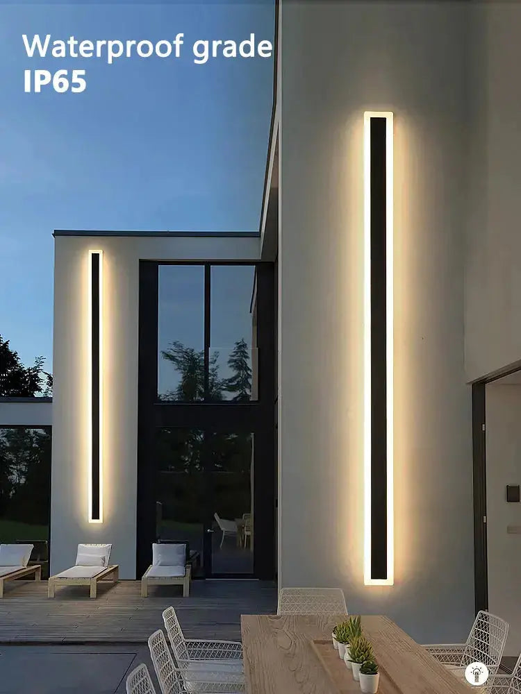 ForgeGlow™ Modern Outdoor LED Wall Light – IP65 Waterproof Linear Exterior Sconce Luminescense