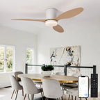 Aeris™ Modern LED Ceiling Fan with Remote Control – 3-Blade Silent Ceiling Fan Ligh Luminescense