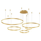 LumaHalo™ Modern LED Ring Pendant Light – Dimmable Luxury Minimalist Chandelier Luminescense