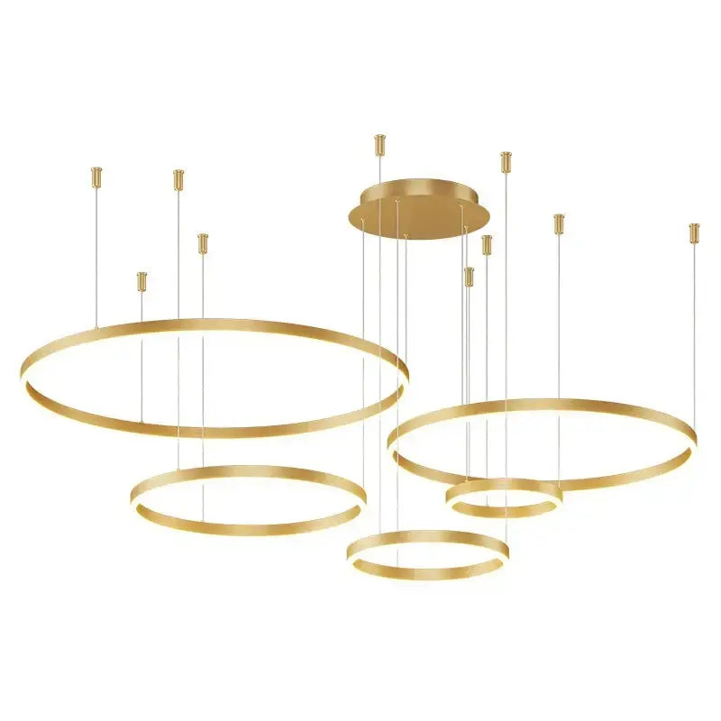 LumaHalo™ Modern LED Ring Pendant Light – Dimmable Luxury Minimalist Chandelier Luminescense