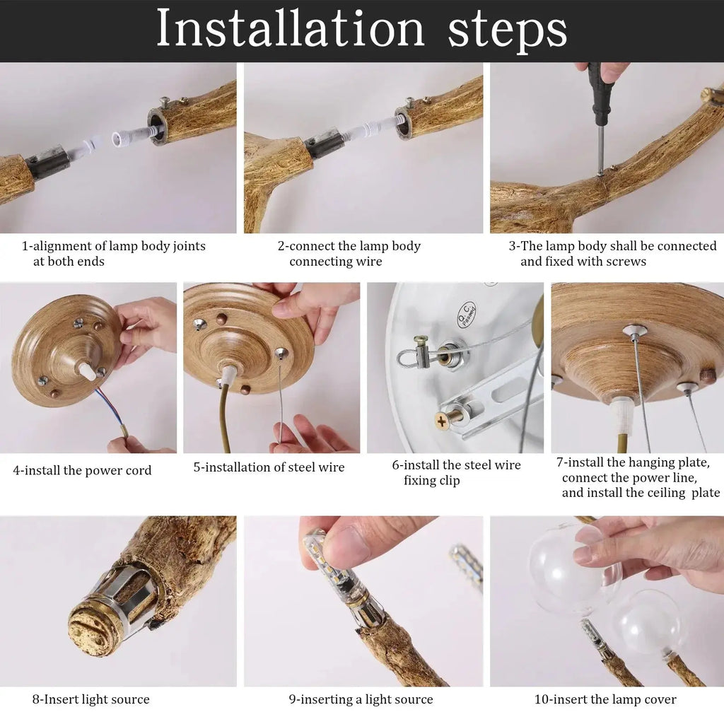 AuroraBranch™ Luxury Glass Bubble Chandelier Luminescense