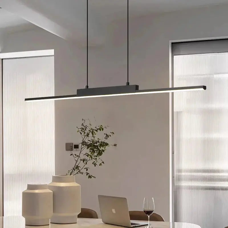 Lineon™ Ultra-Slim Linear LED Pendant Light – Minimalist Long Chandelier Luminescense