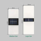 SolaraEdge™ Modern Solar LED Wall Light – IP65 Waterproof Outdoor Acrylic Sconce Luminescense