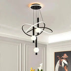 HelixAura™ Modern LED Pendant Chandelier – Sculptural Spiral Ceiling Chandelier Luminescense