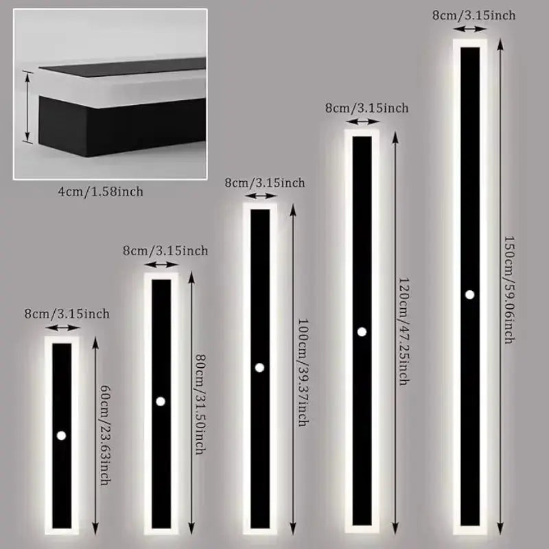 The Chroma Line™ Smart RGB Linear Wall Sconce | Waterproof IP65 Modern LED Bar | App-Controlled Mood Light Luminescense