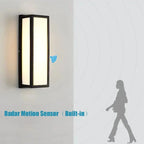 Vantor™ Modern Outdoor Waterproof LED Wall Scone Light with Radar Motion Sensor Luminescense