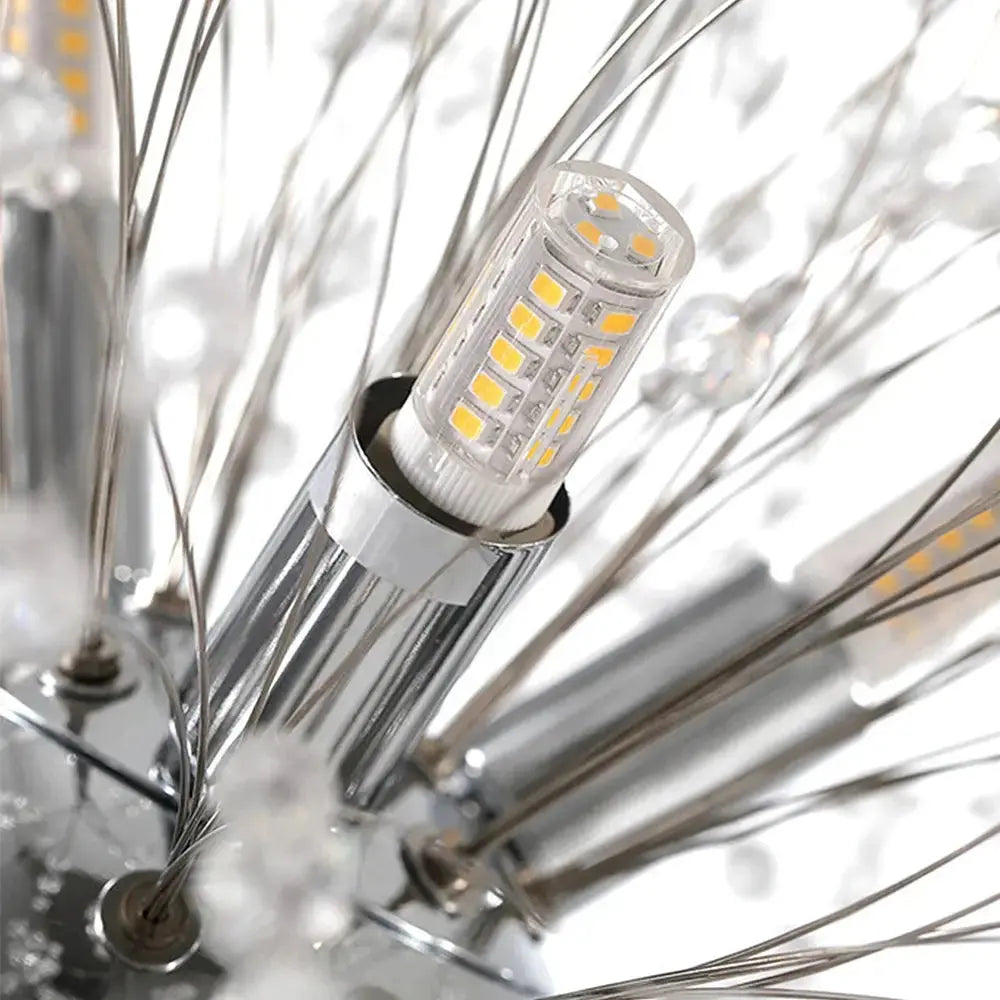 Stellara™ Firework Crystal Chandelier – Modern Luxury LED Pendant Light Luminescense