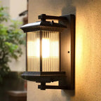 FortisLux™ Architectural Outdoor Wall Light – Waterproof Aluminum & Glass E27 Wall Sconce Luminescense